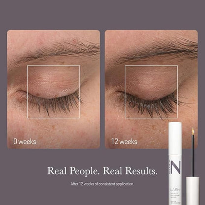 NULASTIN Eyelash Serum & Brow Serum - Lash & Brow Dual System - Eyebrow & Eyelash Enhancing Serums with Keratin & Peptides for Fuller Looking Lashes & Brows (2 Count, 0.1 Fl Oz Each)