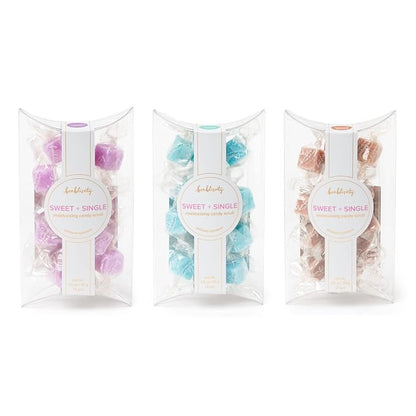 Sugar Scrub Candy 36pcs, For Exfoliating Hands, Feet Turns into Lotions l Lavender Luxury, Ocean Mist, Vanilla Brown Sugar