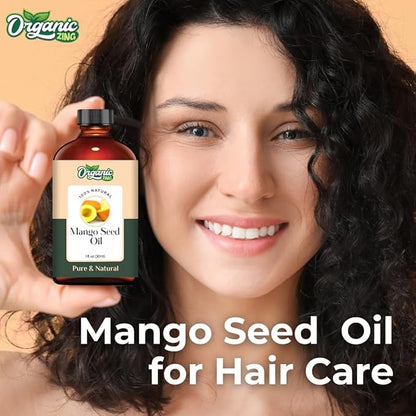 Mango Seed (Mangifera Indica) Oil | Pure & Natural Carrier Oil for Skincare, Hair Care & Massage-30ml/1.01fl oz
