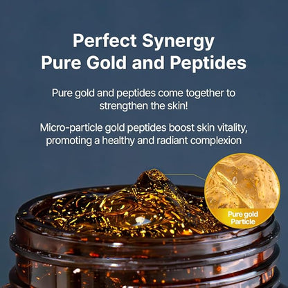 FarmStay 24K Gold & Peptide Solution Prime Ampoule | Hydrating & Firming Serum | Enhances Skin Elasticity, Glow & Vitality | Lightweight, Fast-Absorbing Formula for a Radiant Complexion | 8.45 fl.oz
