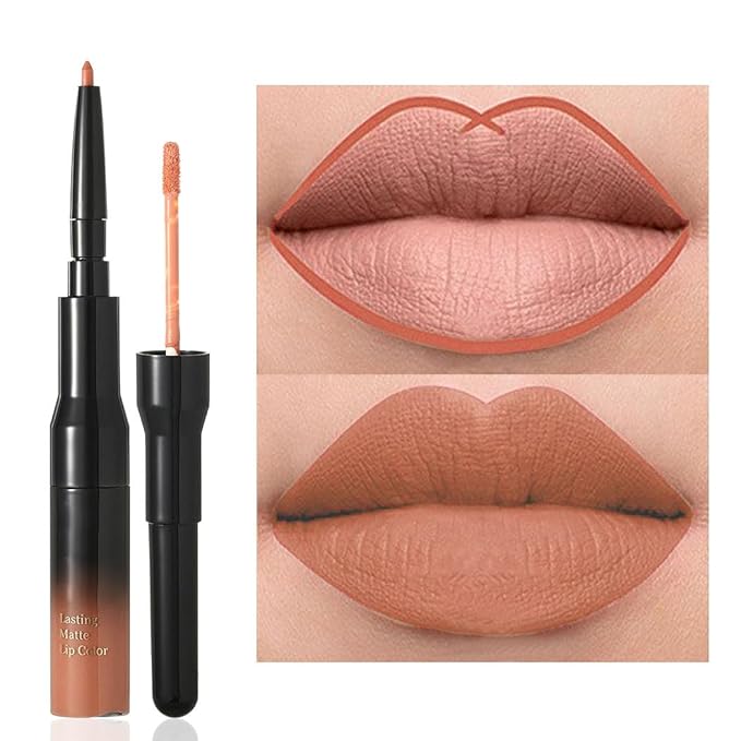 Kilshye Matte Lip Liner Nude Liquid Lipsticks Double Lipgloss
