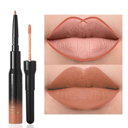 Kilshye Matte Lip Liner Nude Liquid Lipsticks Double Lipgloss