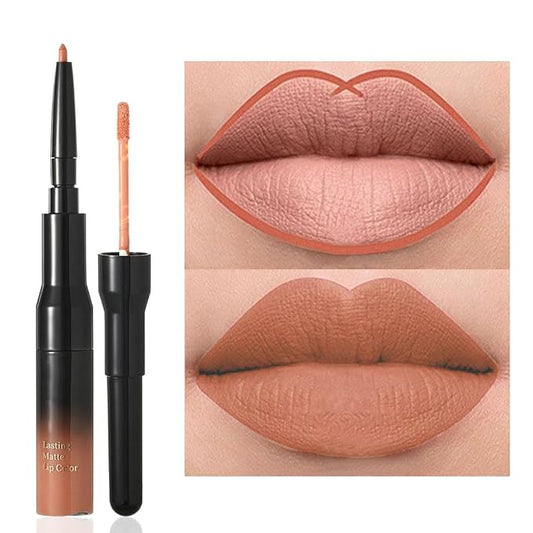 Kilshye Matte Lip Liner Nude Liquid Lipsticks Double Lipgloss