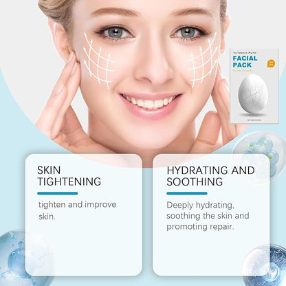 2025 New Zombie Facial Mask, New Zombie Mask Skin Care, Zombie Mask Facial, Hydrating Skincare Face Mask for Pore Tightening & Lifting Deep Cleaning Clay Mud with Brush (1 Box, 8ea)