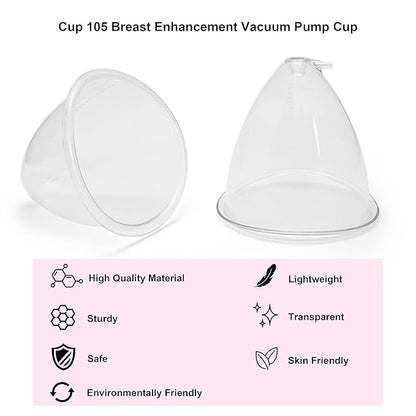 Elitzia Accessories Cup 70 80 90 105 120 One Pair Breast Enlargement Vacuum Pump Cups Shape Breast Lifting Machine Digital Breast Beauty Salon Spa Equipment Professional Beauty Instrument