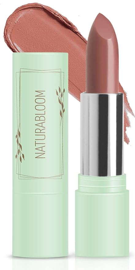 Vegan Lipstick (Petalia) - Sensational One-Stroke Long Lasting Lipstick from Natural Oils & Butters Full-Coverage Lip Color with Shea Butter & Coconut Extact - Premium Hydrating Lipsticks