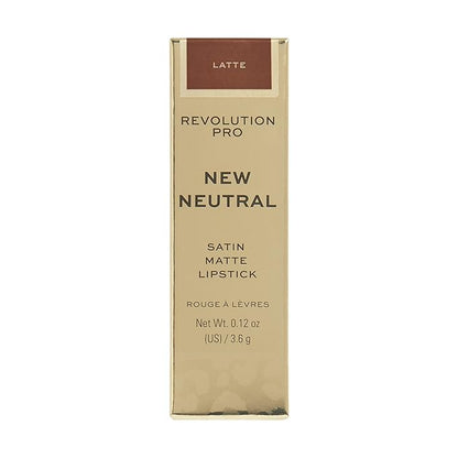 Revolution Pro New Neutrals Blushed Satin Matte Lipstick, Pigmented