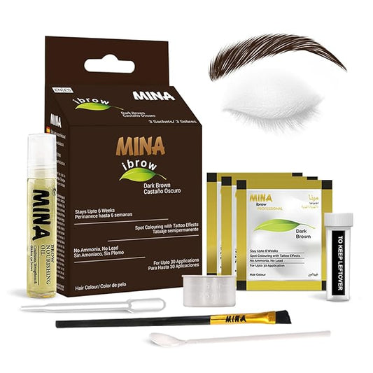 MinaiBrow Tint Kit Dark Brown