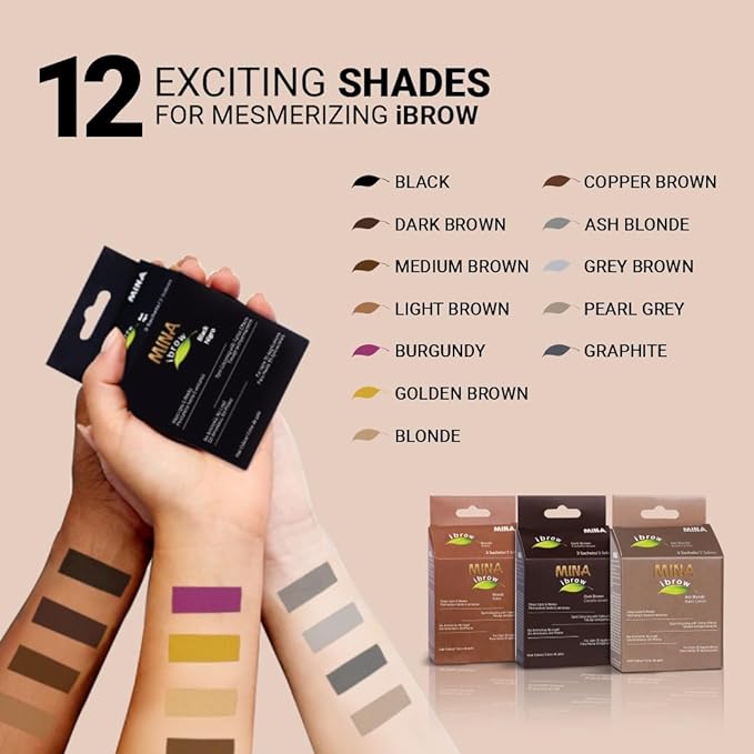 MinaiBrow Tint Kit Light Brown