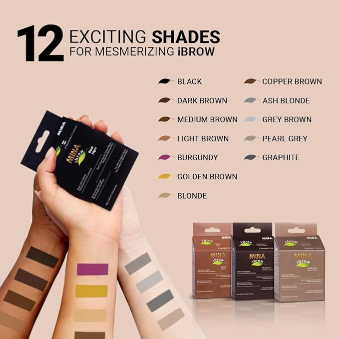 MinaiBrow Tint Kit Dark Brown