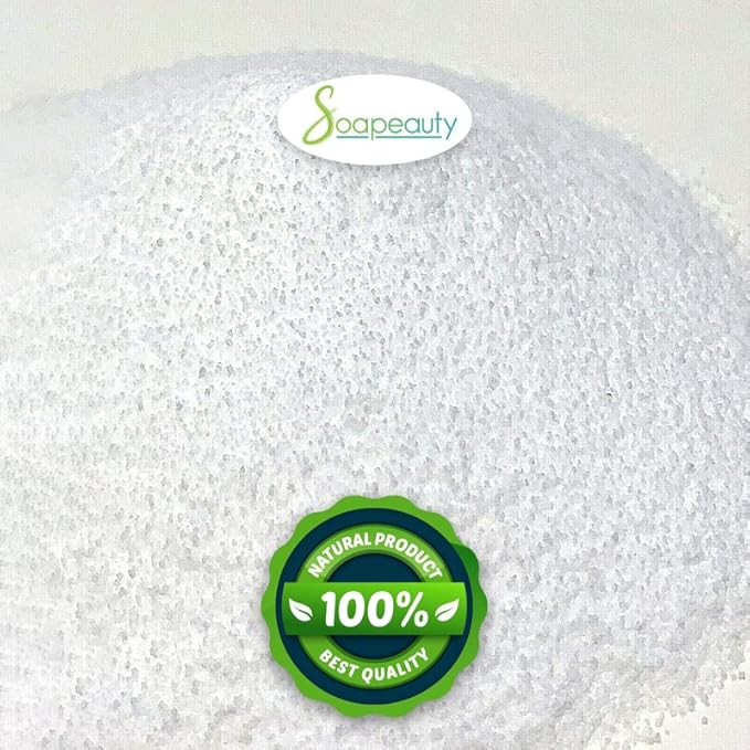 Soapeauty Dendritic Salt 8 OZ | Premium Fine Salt Grain Body Scrub, Milk Bath Exfoliant for Relaxation