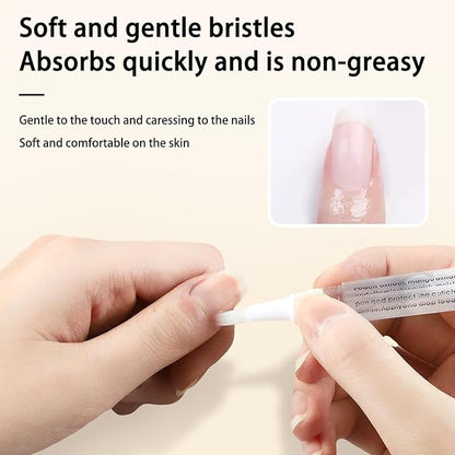 Cuticle Oil Pen for Nails Care,Nail Oil For Strength,Nourish Moisten Care Nail Cream To Reduce Nail Cracking and Dry for Weak Peeling Brittle and Thin Nails （Strawberries&peaches）