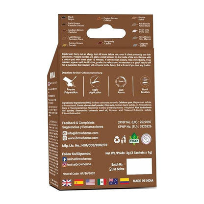 MinaiBrow Tint Kit Light Brown