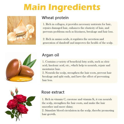 Moroccan Hair Mask, Collagen Hair Treatment, Deep Hydrating Treatment for Dry Damaged Hair, Nourishing Formula for Healthy Hair Repair and Strengthening