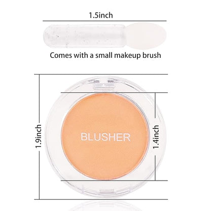 Boobeen Single Color Blush Face Blush Palette Matte Easily, Lightweight