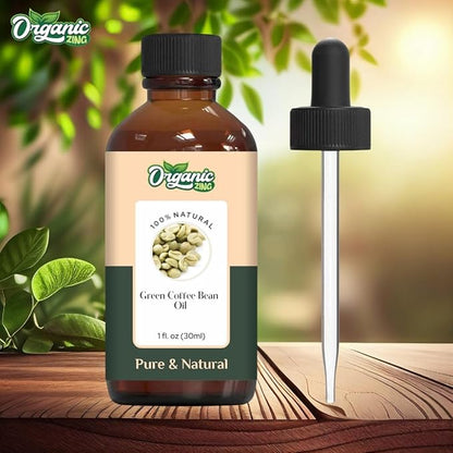 Green Coffee Bean (Coffea Arabica.) Oil | Pure & Natural Carrier Oil for Skincare, Hair Care & Massage- 30ml/1.01fl oz