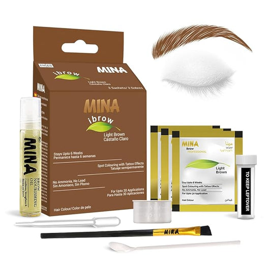 MinaiBrow Tint Kit Light Brown