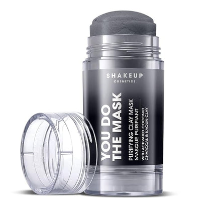 Mens Skincare Sticks Duo, Vegan Formula Including a Moisturiser Stick and Charcoal Face Mask Stick, 2-Step Skincare Kit Perfect for Him. Aka. SHAKEUP THE SKIN STIX DUO