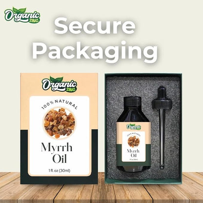 Myrrh Oil (Commiphora Myrrha) Oil | Pure & Natural Essential Oil for Aroma, Diffuser, Skincare & Massage- 30ml/1.01fl oz