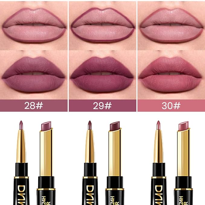 evpct 3Pcs More Mauve Berry Blush Lip Line 24 l