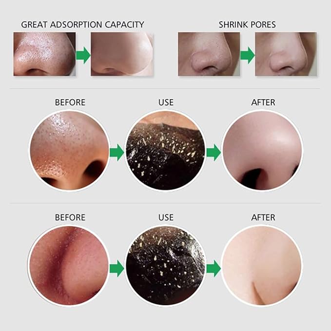 Blackhead Remover Mask, Peel Off Face Mask, Bamboo Charcoal Peel Off Black Mask, Deep Cleansing Facial Mask, Facial Purifying and Clean Blackhead Face Nosefor All Skin Types 120g