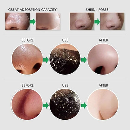 Blackhead Remover Mask, Peel Off Face Mask, Bamboo Charcoal Peel Off Black Mask, Deep Cleansing Facial Mask, Facial Purifying and Clean Blackhead Face Nosefor All Skin Types 120g