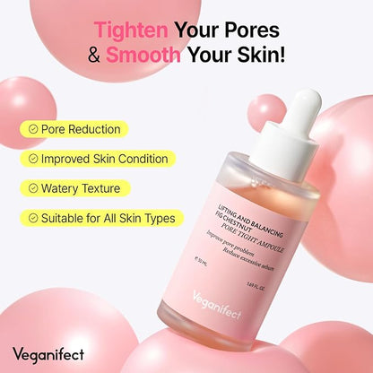 Pore Refining Ampoule, Pore Tightening, Reduce Sebum, Korean Skin Care, Vegan, 1.69 Fl Oz