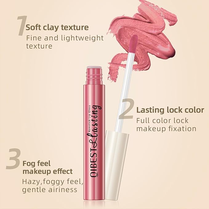 QiBest 12Pcs Velvet Matte Liquid Lipstick Makeup Sets Lipstick