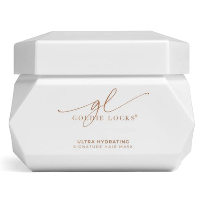 Goldie Locks Ultra Hydrating Signature Hair Mask, Deeply Restores Hydration, Prevents Damage, Protects Color, Reduces Frizz, Strengthens, Moisturizes, Nourishes, Revitalizes Healthy Shine, 6.8 Fl Oz