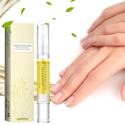 3-Pack Rejuvenation Nail Growth Oil with Nail File - Nail Oil for Growth, Strength & Repair