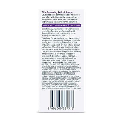 Skin Renewing Retinol Serum For Face, Encapsulated Retinol With Hyaluronic Acid, Niacinamide & Ceramides, Fragrance Free, with Peach Hand Cream Travel Sample Bundle