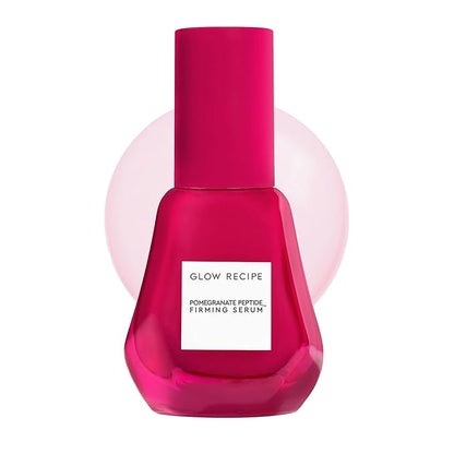 Glow Recipe Pomegranate Copper Peptides Face Serum - Plumping, Firming Multi Peptide Anti Aging Serum for Women & Men + Hydrating Hyaluronic Acid to Smooth Lines, Support Collagen & Skin Elastin, 30ml