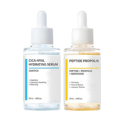 Hydration & Wrinkle Renewal Serum, Peptide Propolis Complex, Anti Aging Facial Serum, Deep Moisturizing & Skin Renewal, Suitable for All Skin Types