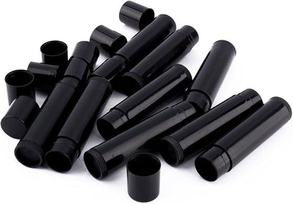 Ymiko 100PCS Black lipstick Tube, DIY Lipsticks Lip