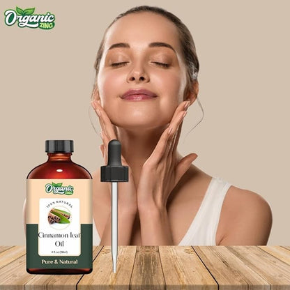Cinnamon Leaf (Cinnamomum verum) Oil | Pure & Natural Essential Oil for Skincare, Massage, Aroma & Diffuser - 118ml/3.99fl oz