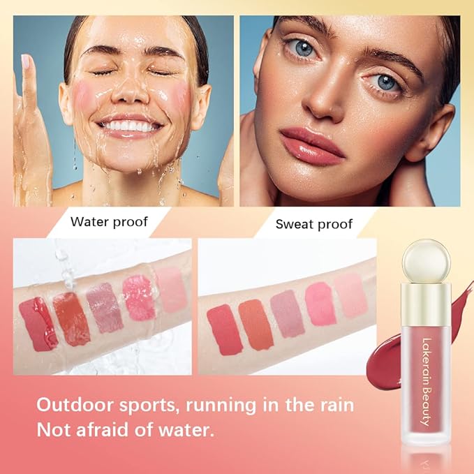 Soft Velvet Liquid Blush,Natural Cream Blush Stick for - LOVE)