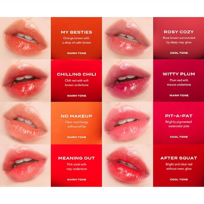 Feev Hyper-Fit Color Drop | Dewy, Glossy Lip Gloss with 44% moisturizing serum | Long-Lasting, lightweight Lip Stain | Vegan Lip Tint & Safe for Sensitive Skins | K-Beauty (No Makeup)