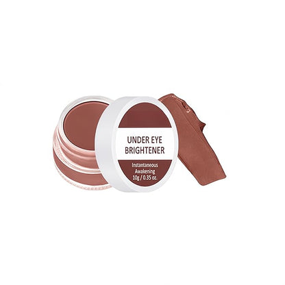 4 Colors Under Eye Brightener, Conceal & Brighten Dark Circles, Nourishing Waterproof Under Eye Cream Pot Concealer Full Coverage Peach Color Corrector Makeup(01 Dark Mocha)
