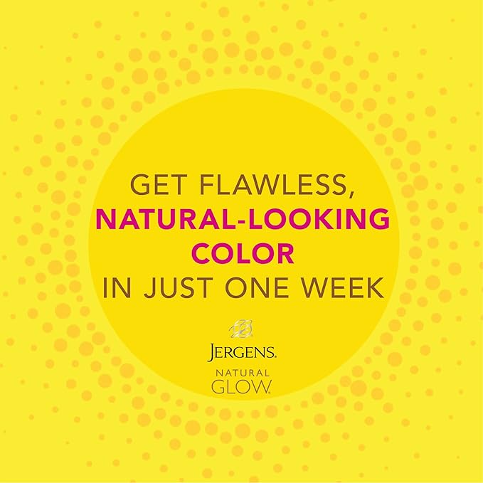 Jergens Natural Glow Sunless Tanning Lotion, Self Tanner, Fair to Medium Skin Tone, Daily Moisturizer, 7.5 Oz (Pack of 2)