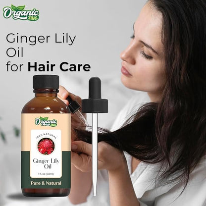 Ginger Lily (Hedychium coronarium) Oil | Pure & Natural Essential Oil for Skincare, Hair Care, Aroma and Diffusers- 30ml/1.01fl oz