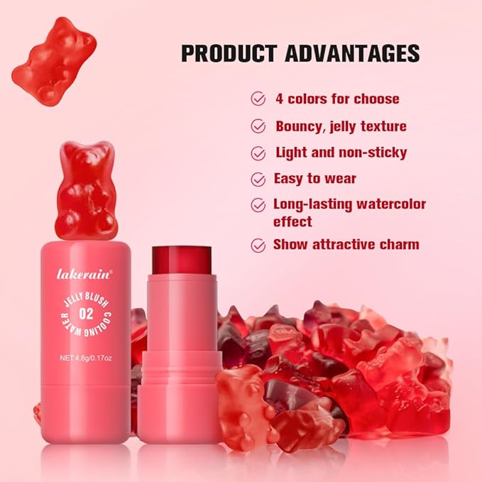 Jelly Cooling Blush Stick, Milk Water Tint, Clear 0.17oz