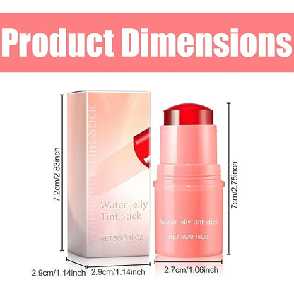 Milk Cooling Water Jelly Tint, Jelly Blush Stick Makeup Jelly Tint, Milk Jelly Blush, Cruelty Free, Blush Stick for Cheeks and Lips
