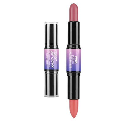 Dual-Ended Cream Blush Stick,Cream Blush Makeup Stick,Buildable Blush