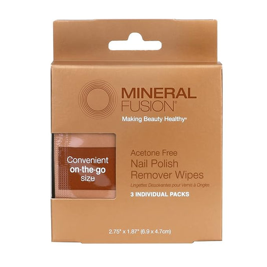 Mineral Fusion Nail Polish Remover, Acetone-Free & Non Drying for Regular & Shellac Nail Polishes, 6 Ounce