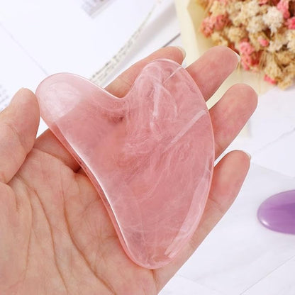 1Pc Green Gua Sha Facial Tools Body Massager SPA Resin Scraping Massage Skin Care Tool Face Slimming Wrinkle Remover Beeswax Scraper Use Safety Small in Size,Sets and Kits,Beauty and Personal Care