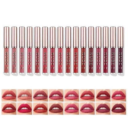 LANGMANNI Matte Liquid Lipstick Makeup Set Velvety Liquid LANGMANNI