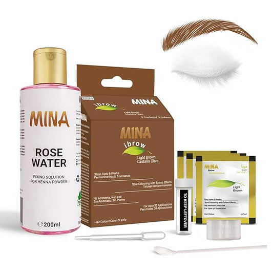 MinaiBrow Light Brown Tinting Kit