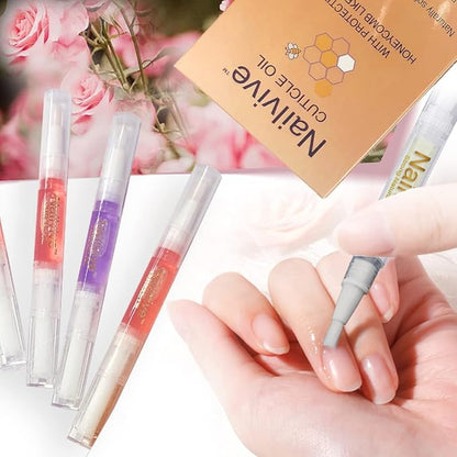 Nailvive Six Pens Cuticle oil Revitalizing Oils unique natural complex of rich oils to provide moisture, protect nourish dry brittle cracked cuticles, nails, and skin (CUTICLE OIL 6X PACK)