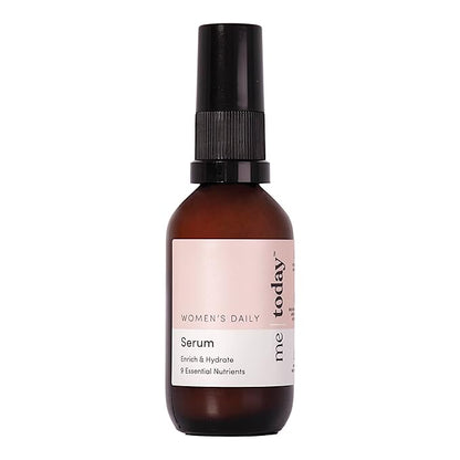 Women's Daily Serum, 30ml, Hydrate and Refine with CoQ10, Vitamin B3 and B5, Ginseng and Cranberry, Natural Ingredients, Vegan
