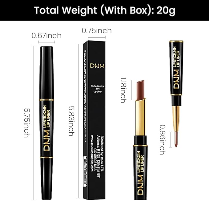 evpct 1Pcs Dark Deep Brown Matte Lip Line